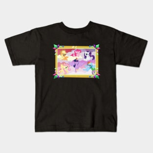 MLP Mane Six Portrait Kids T-Shirt